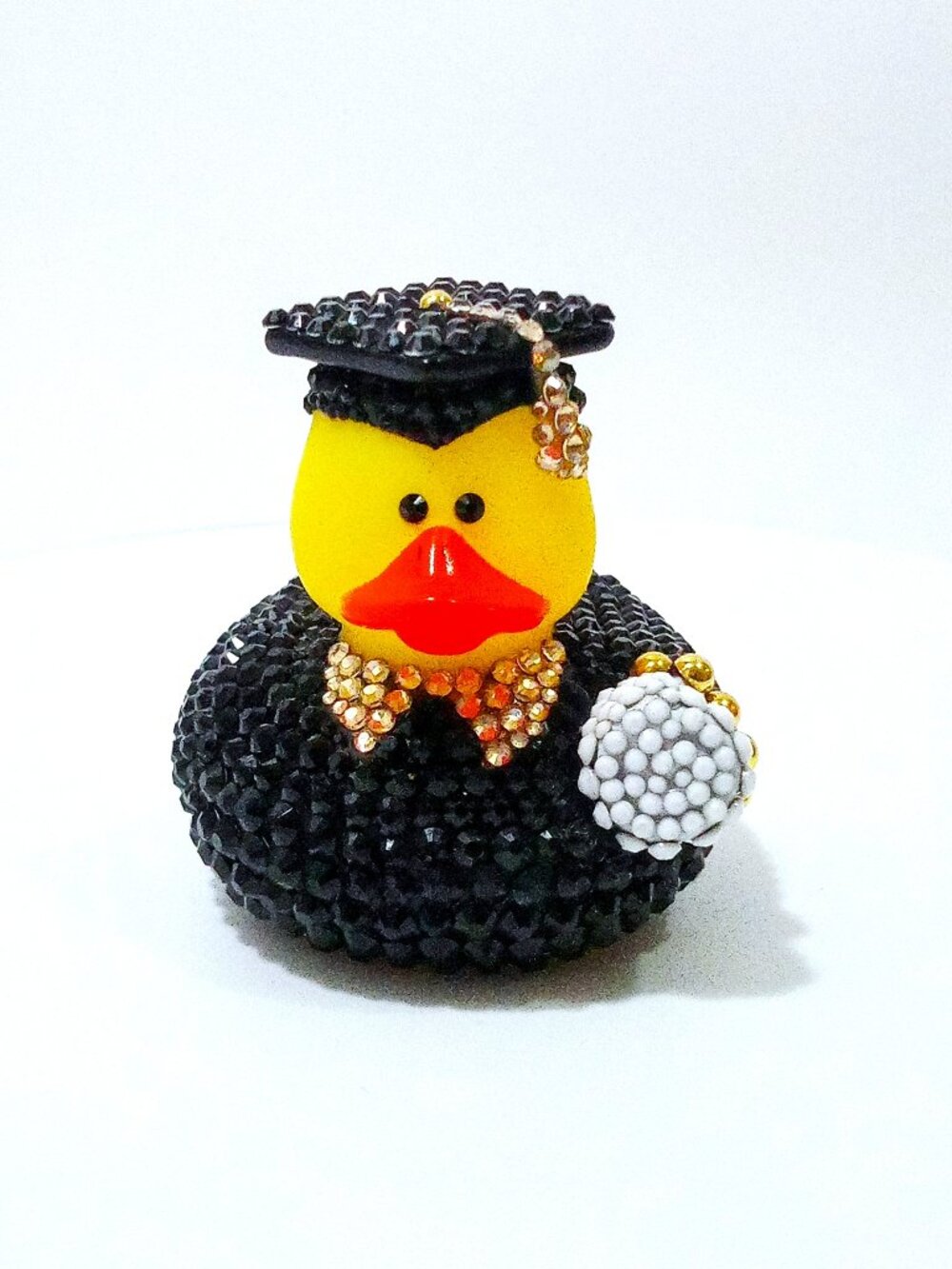 Bedazzled Graduation Duck, Bling Grad Duck, Graduation Gift